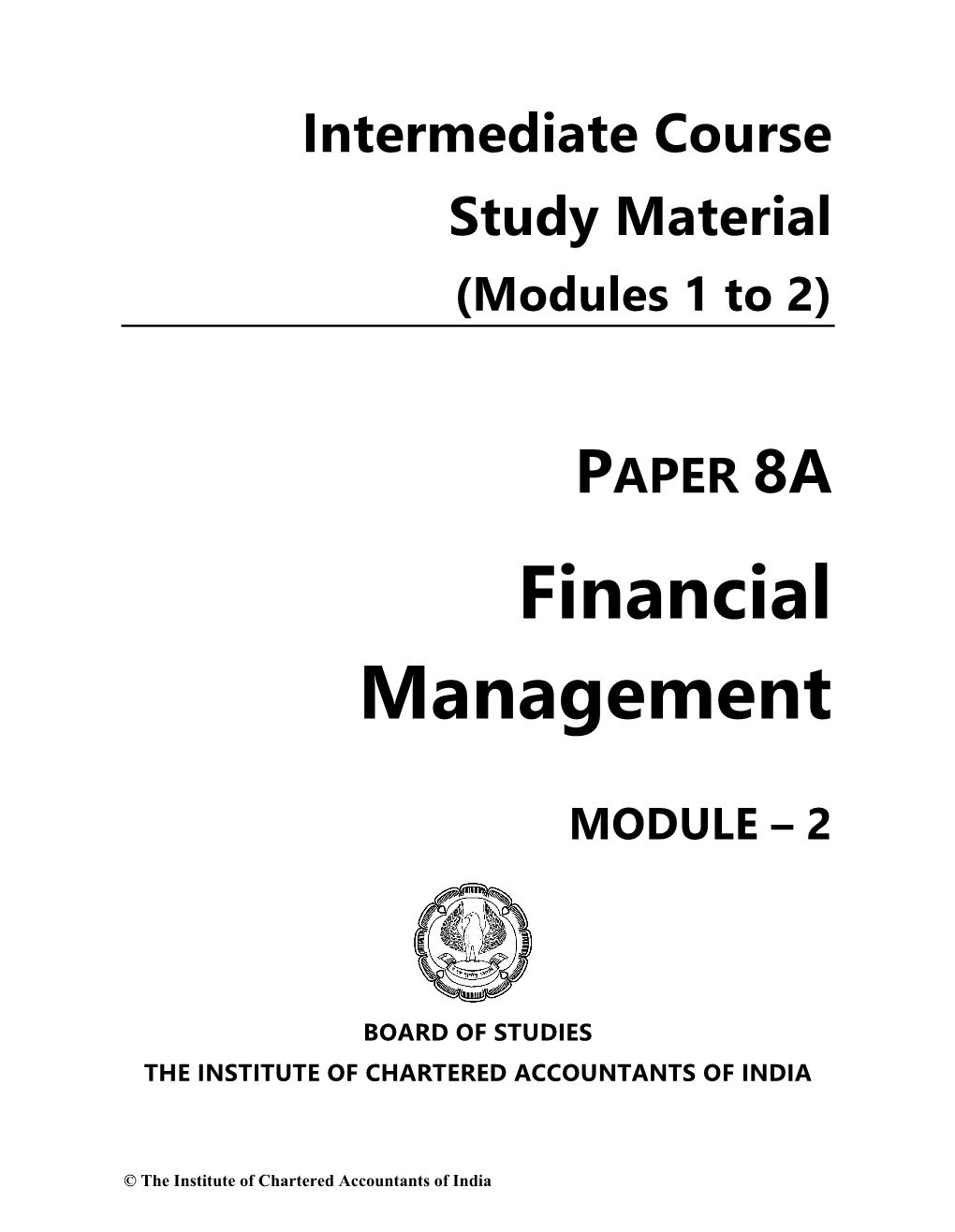 Financial Management