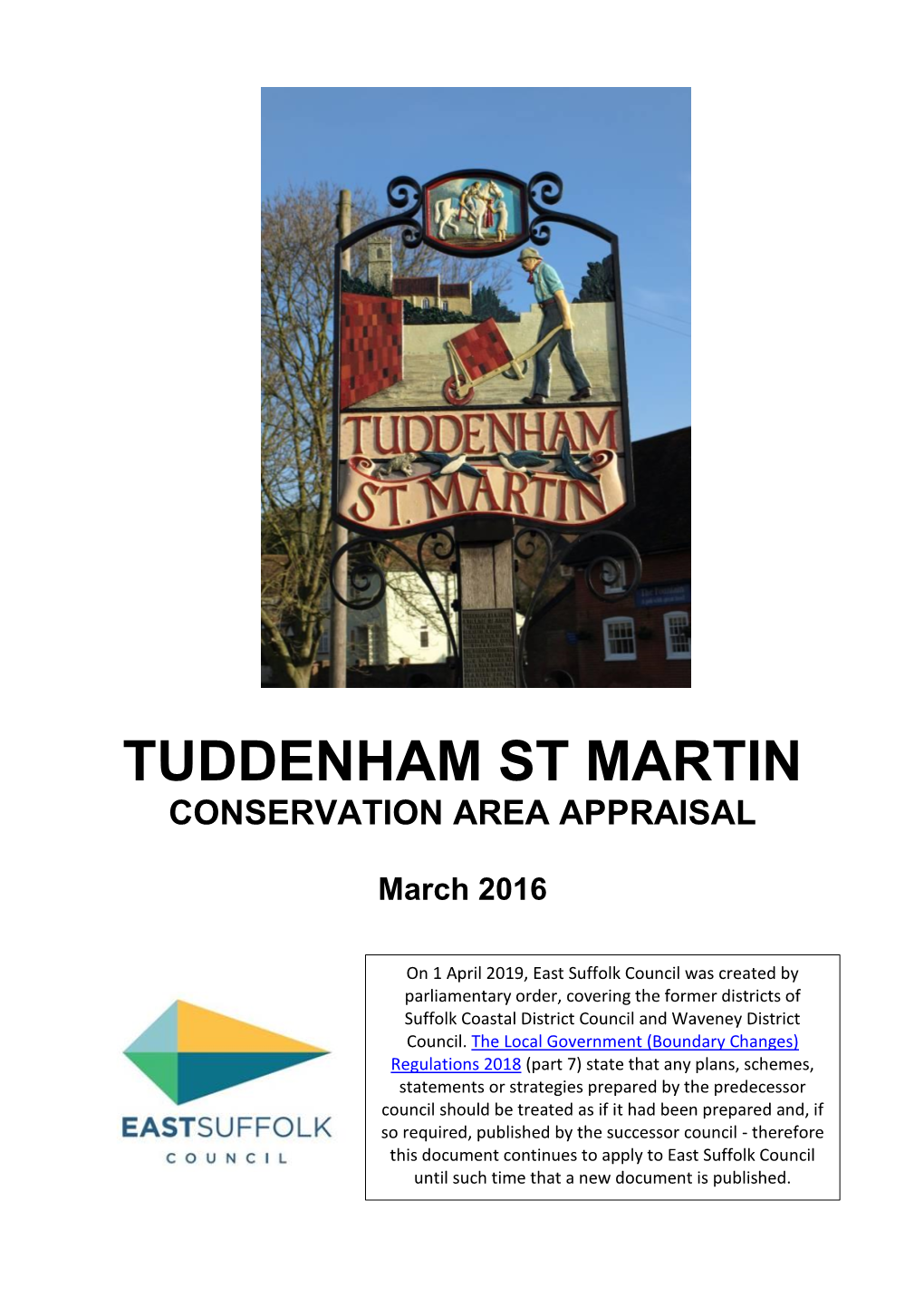 Tuddenham St Martin Conservation Area Appraisal