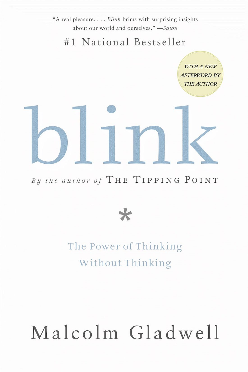 Blink: the Power of Thinking Without Thinking