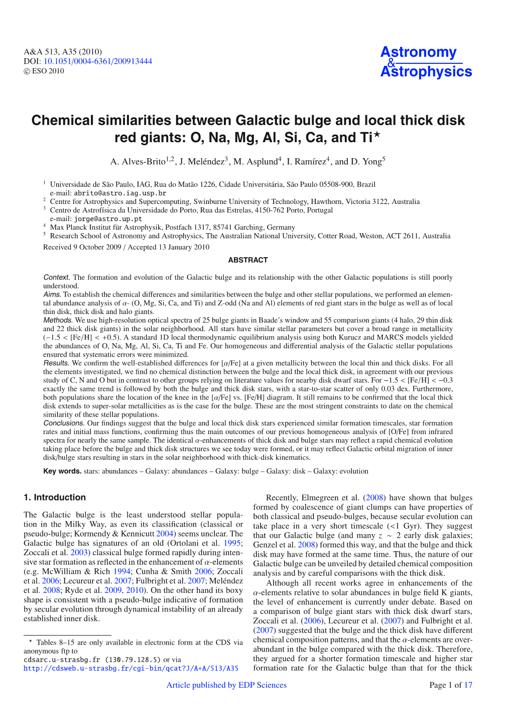 Chemical Similarities Between Galactic Bulge and Local Thick Disk Red Giants: O, Na, Mg, Al, Si, Ca, and Ti