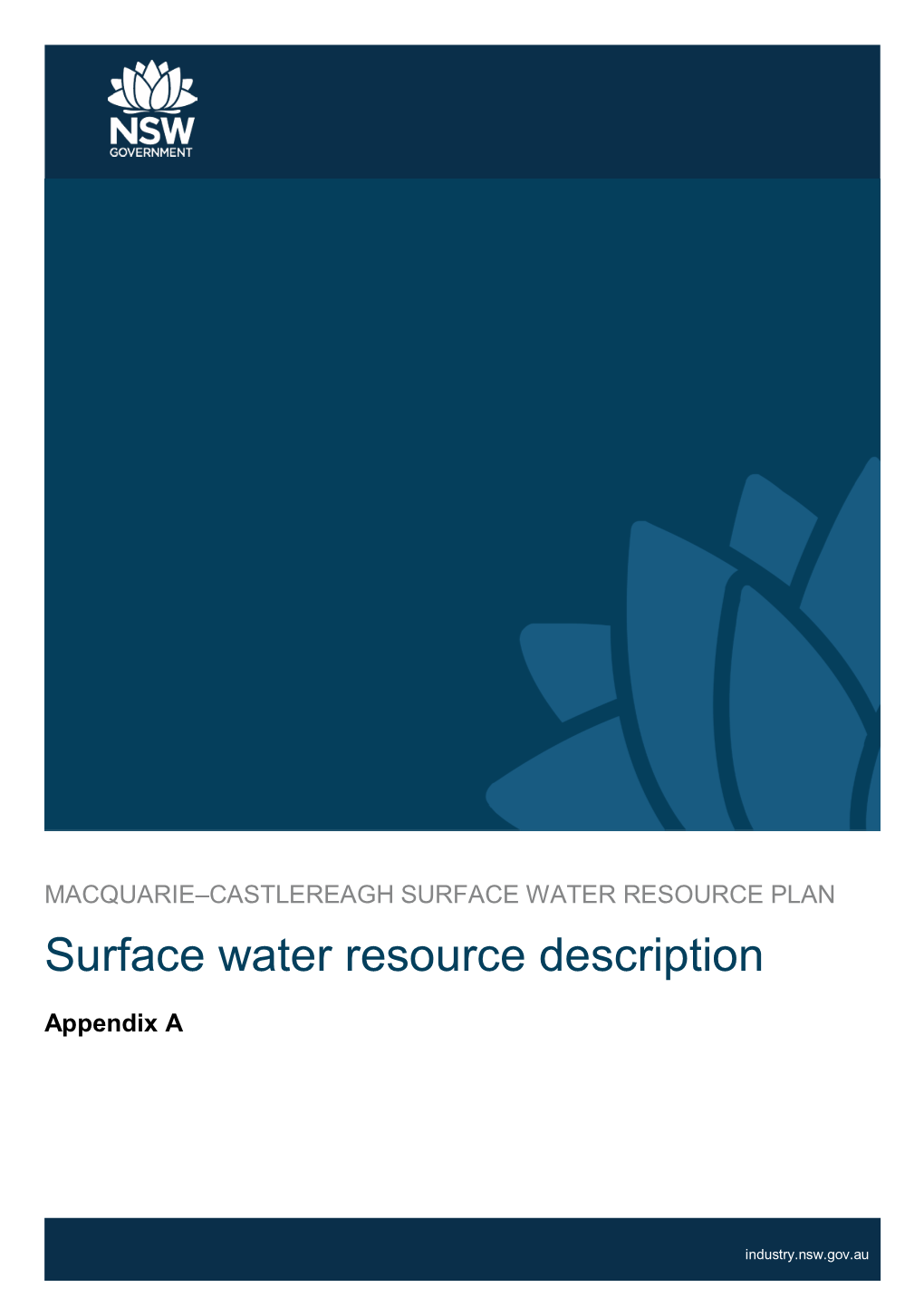 Surface Water Resource Description