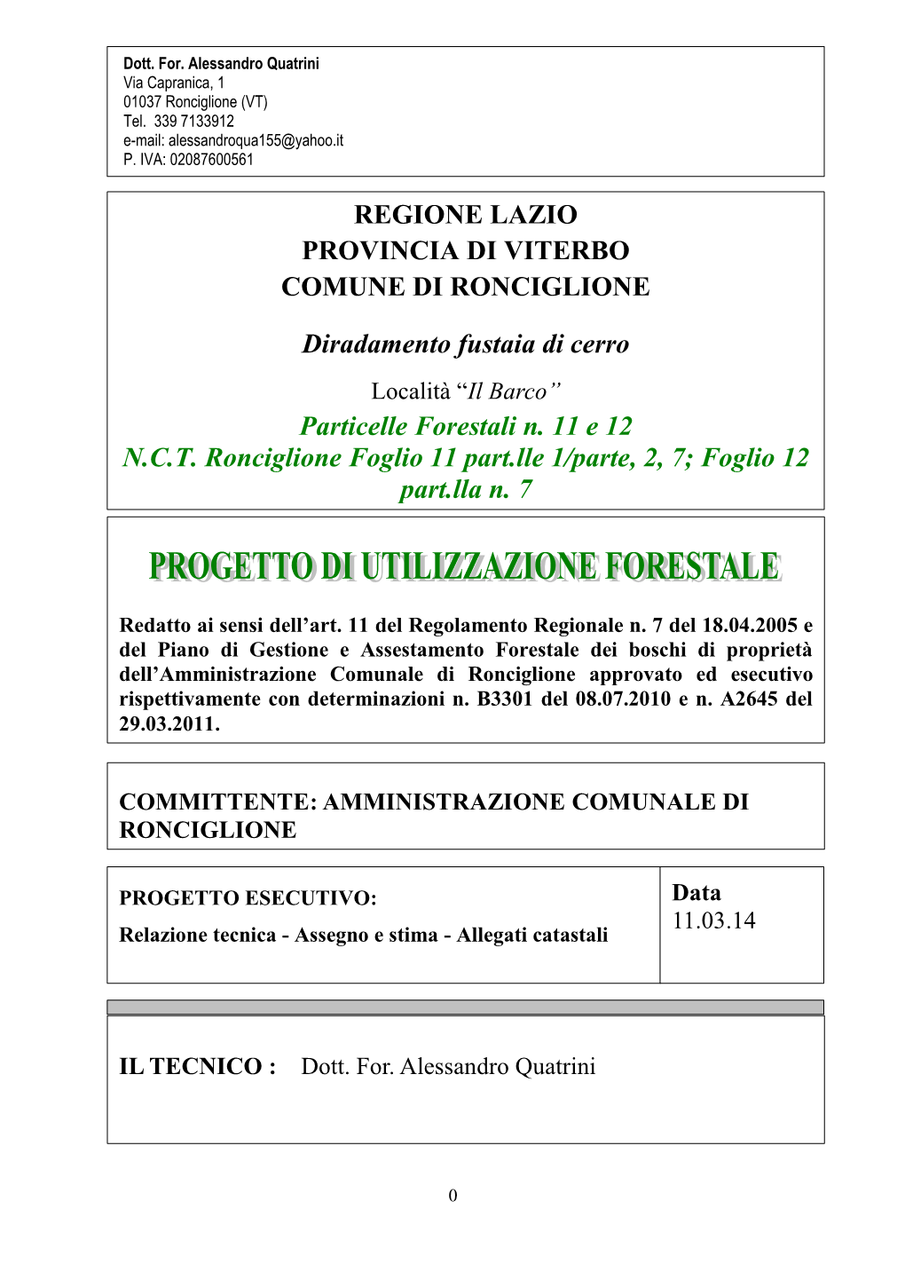 Progetto Utilizzazione Forestale.Pdf