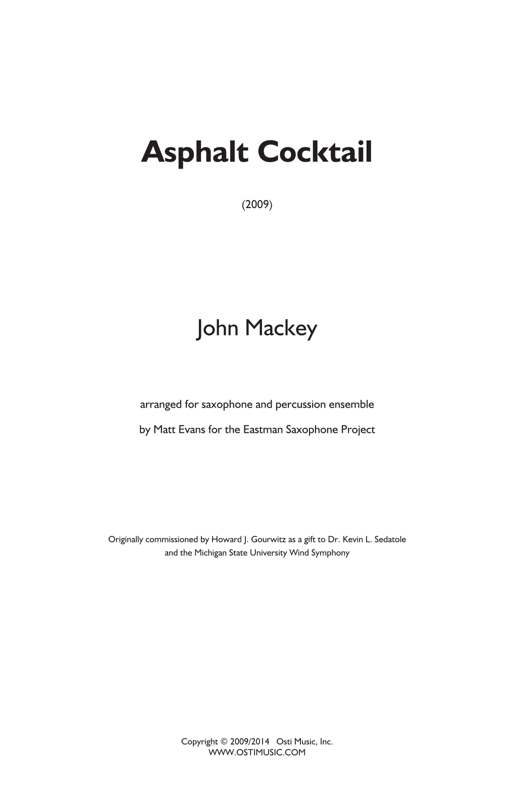 Asphalt Cocktail