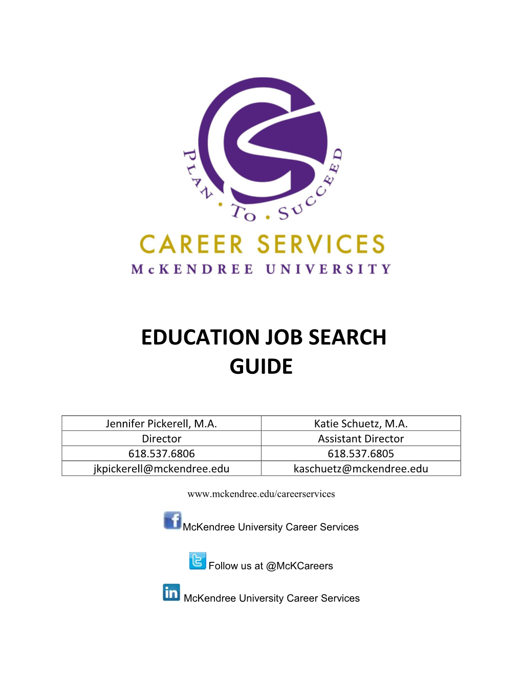 Education Job Search Guide
