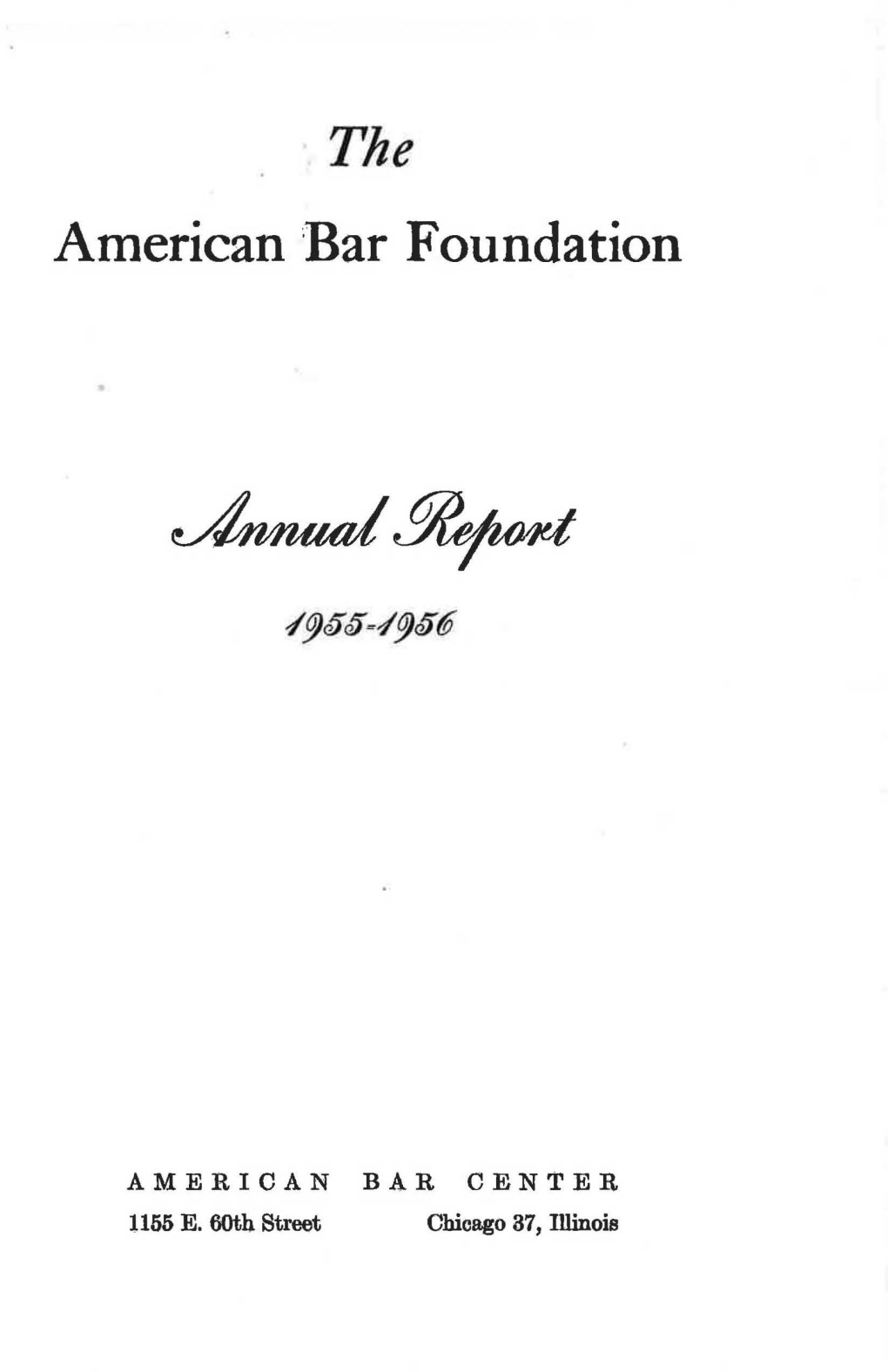 Annual Report 1956