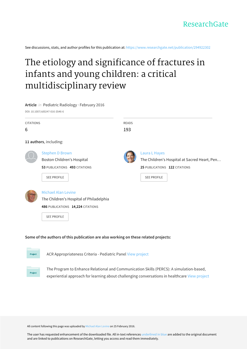 The Etiology and Significance of Fractures in Infants and Young Children: a Critical Multidisciplinary Review
