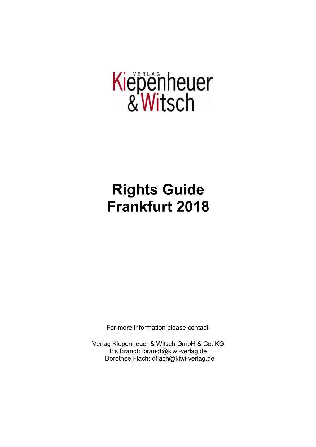 Rights Guide Frankfurt 2018