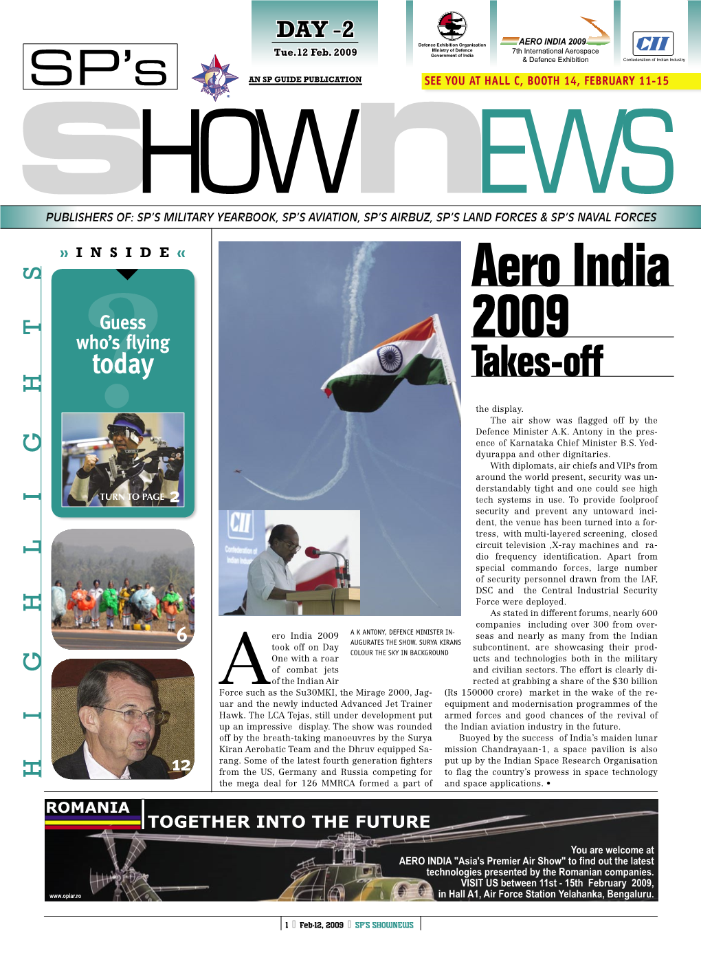 SP's Shownews Aero India 2009 Iind