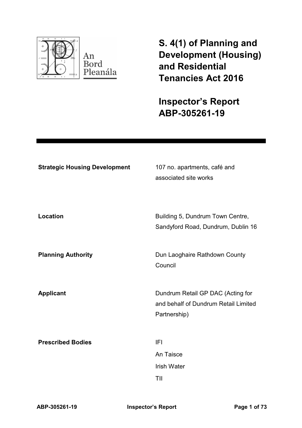 And Residential Tenancies Act 2016 Inspector's