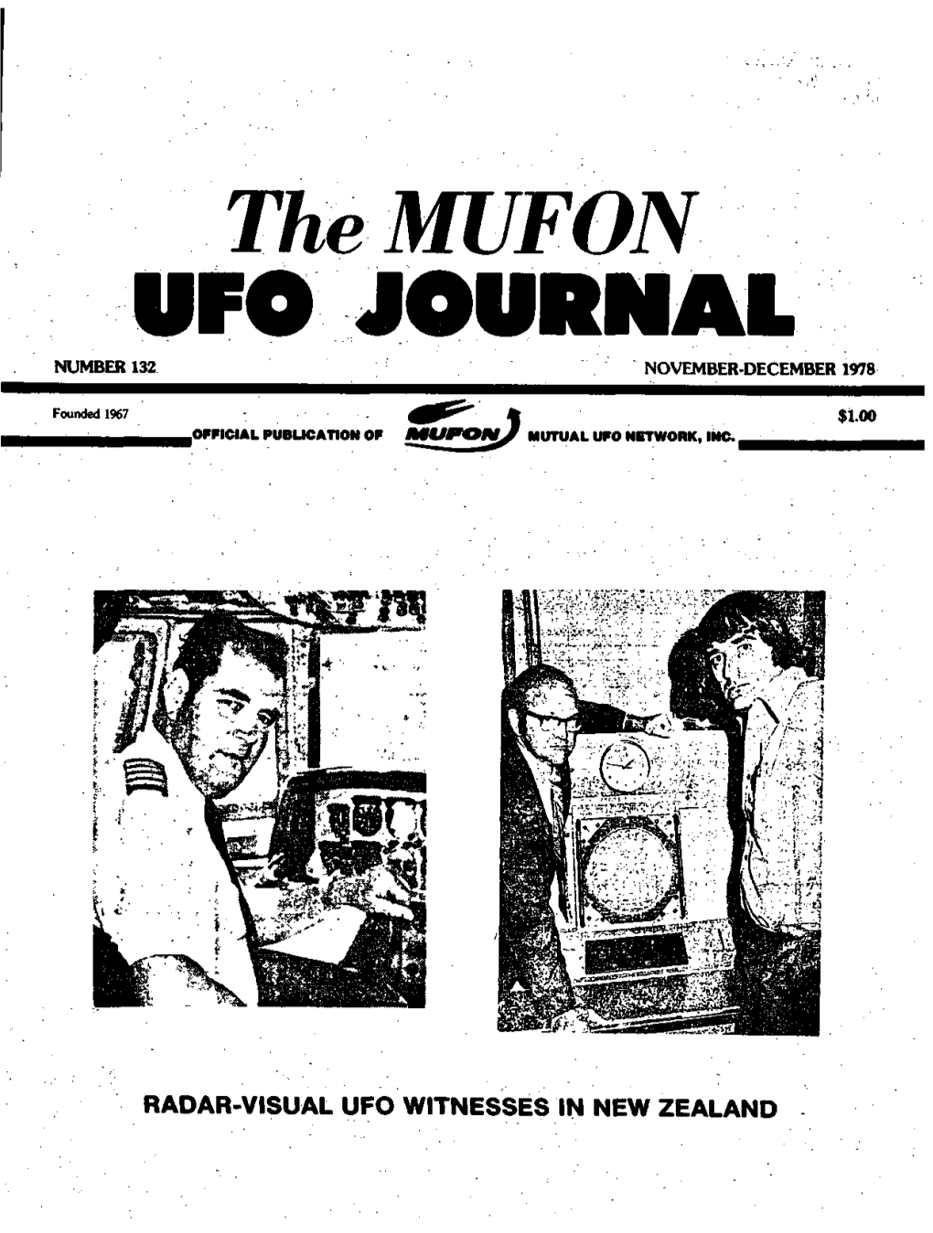 Themufon UFO JOURNAL NUMBER 132 NOVEMBER-DECEMBER 1978