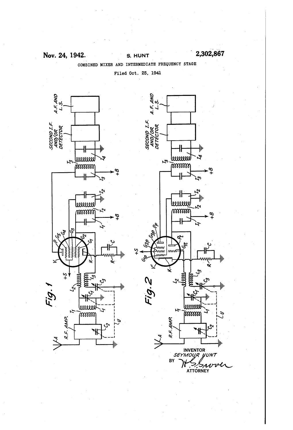 BY 7% É Arrórney Patent-Ed Nov