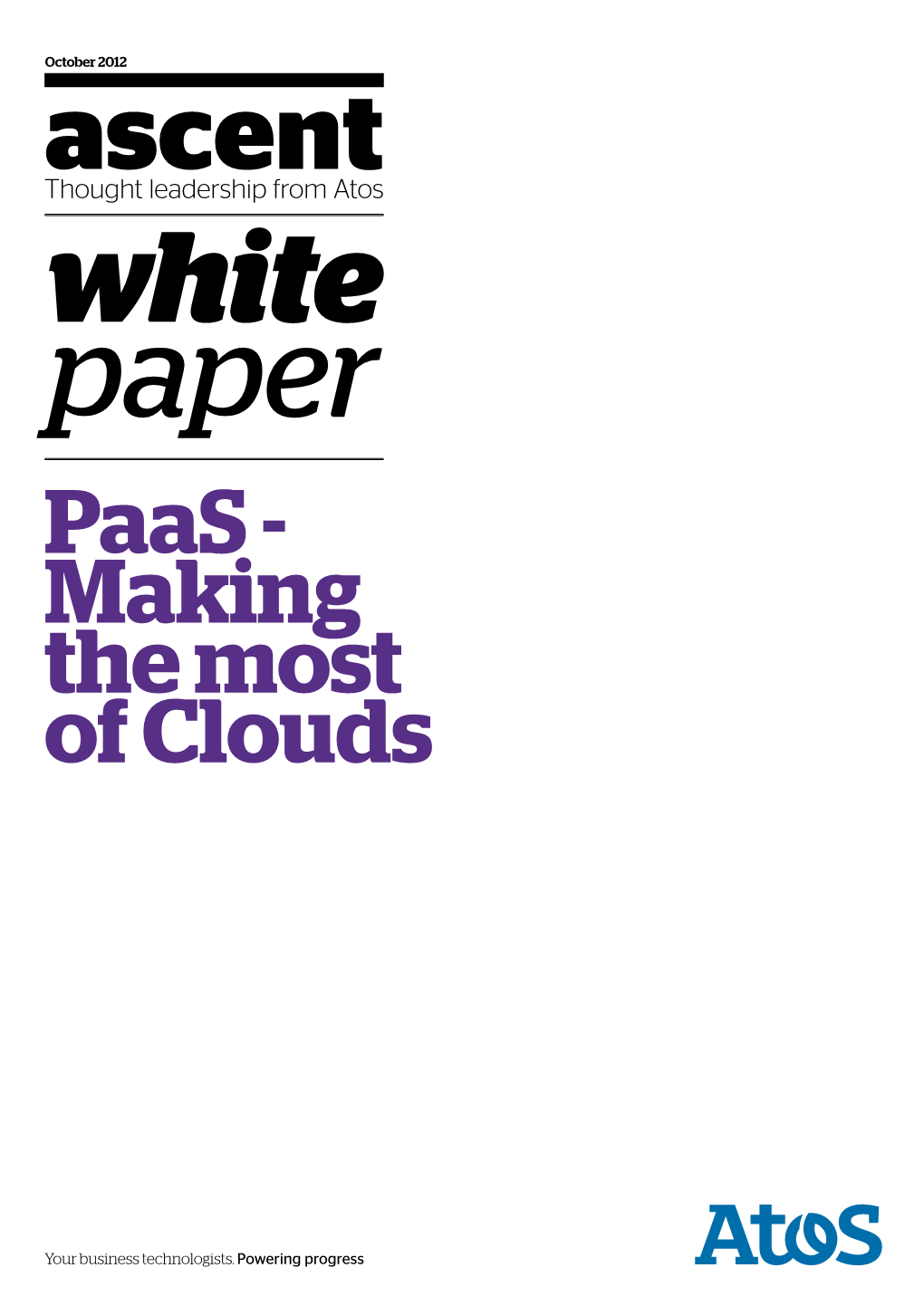 Paas - Making the Most of Clouds