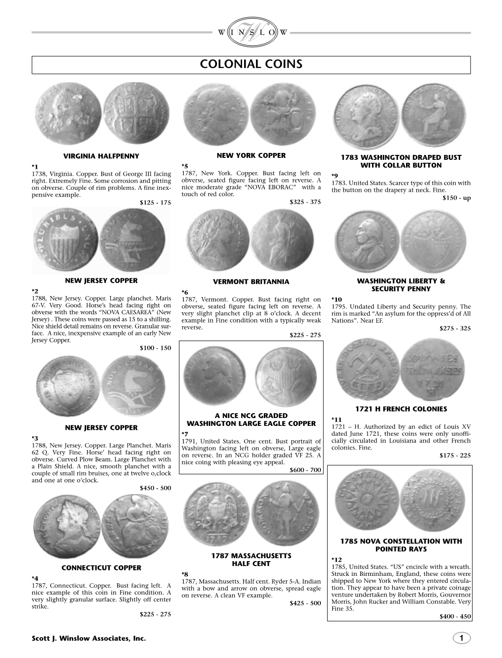 Colonial Coins