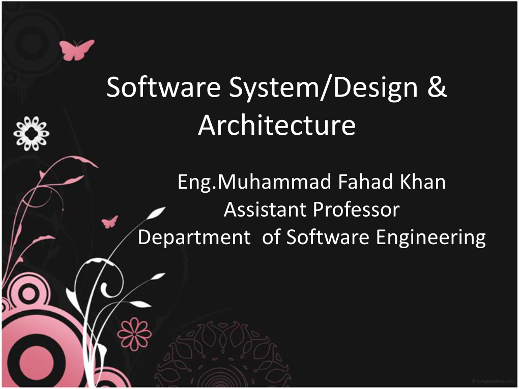 Software Design & Architecture