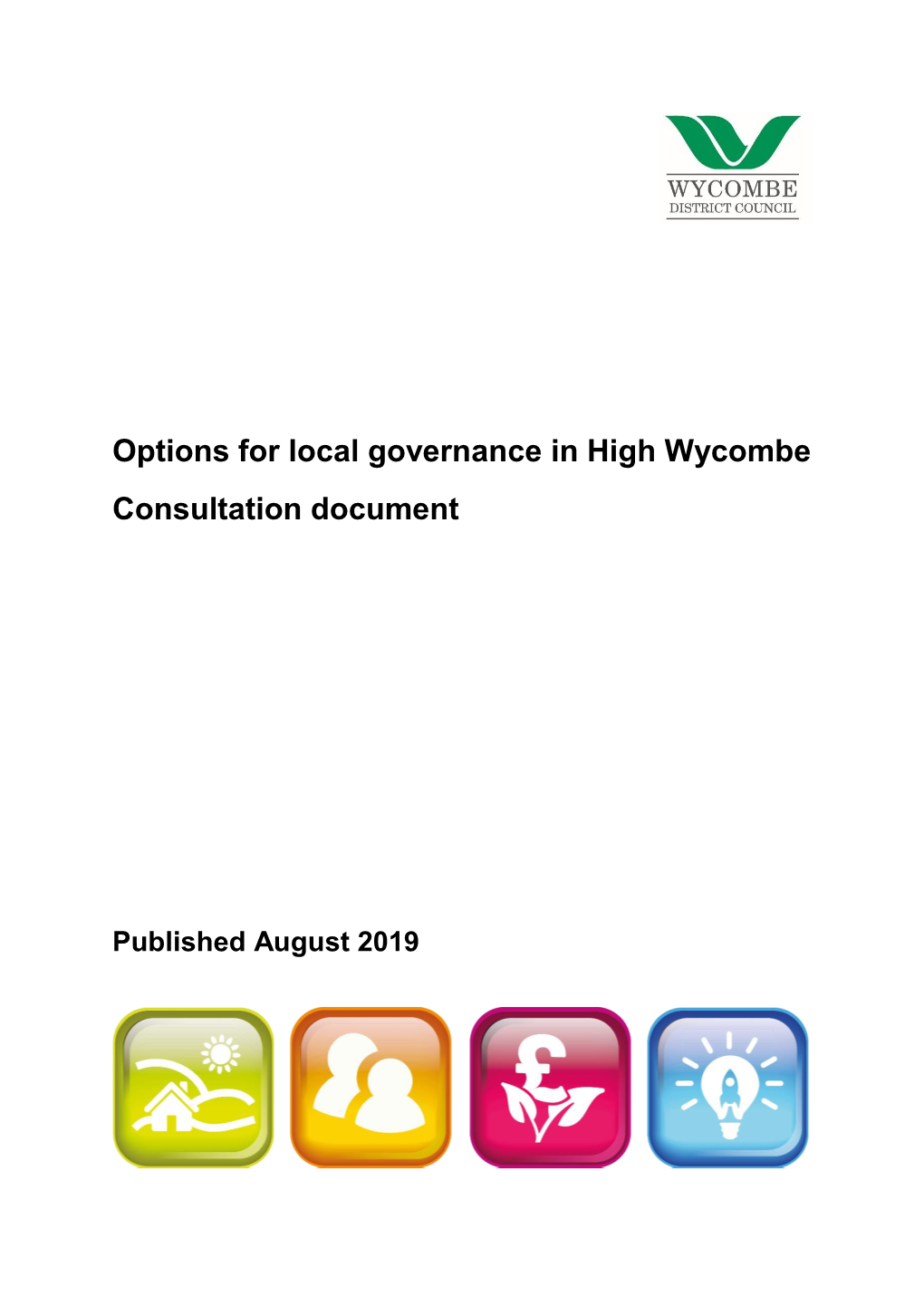 Options for Local Governance in High Wycombe Consultation Document