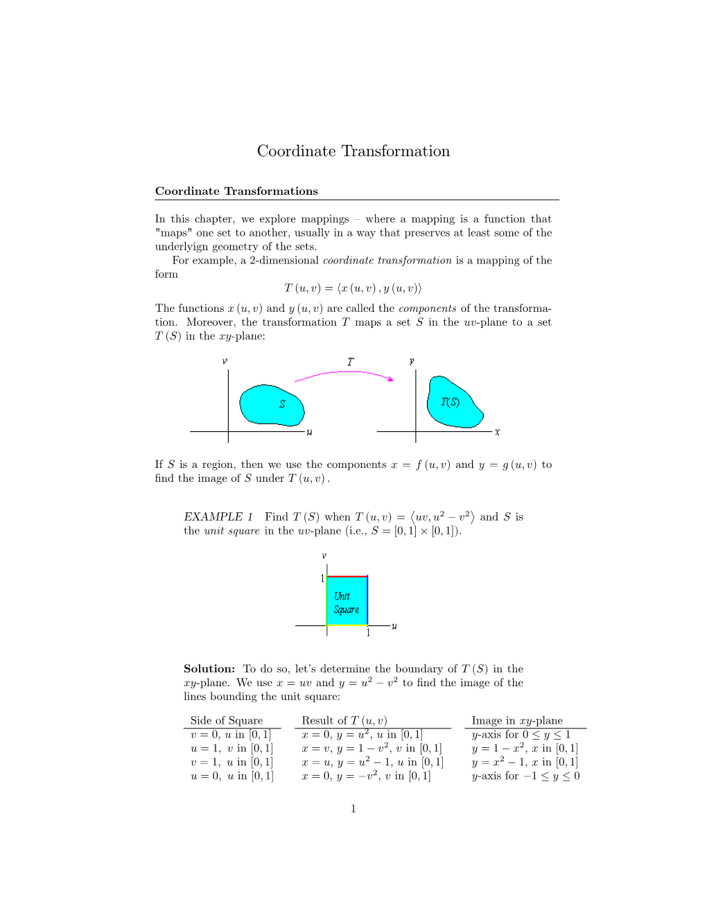 Coordinate Transformation