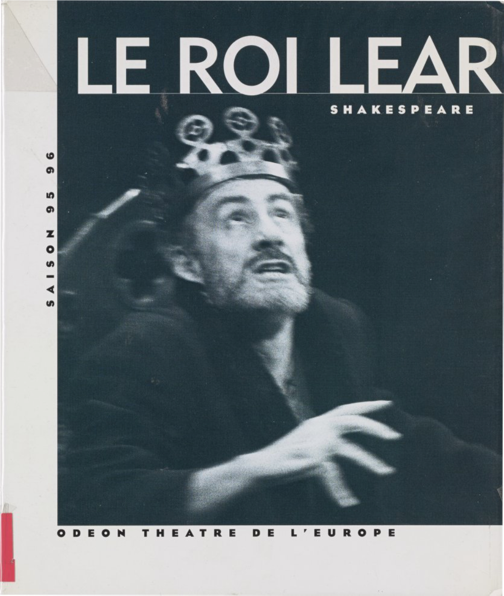 Le Roi Lear William Shakespeare