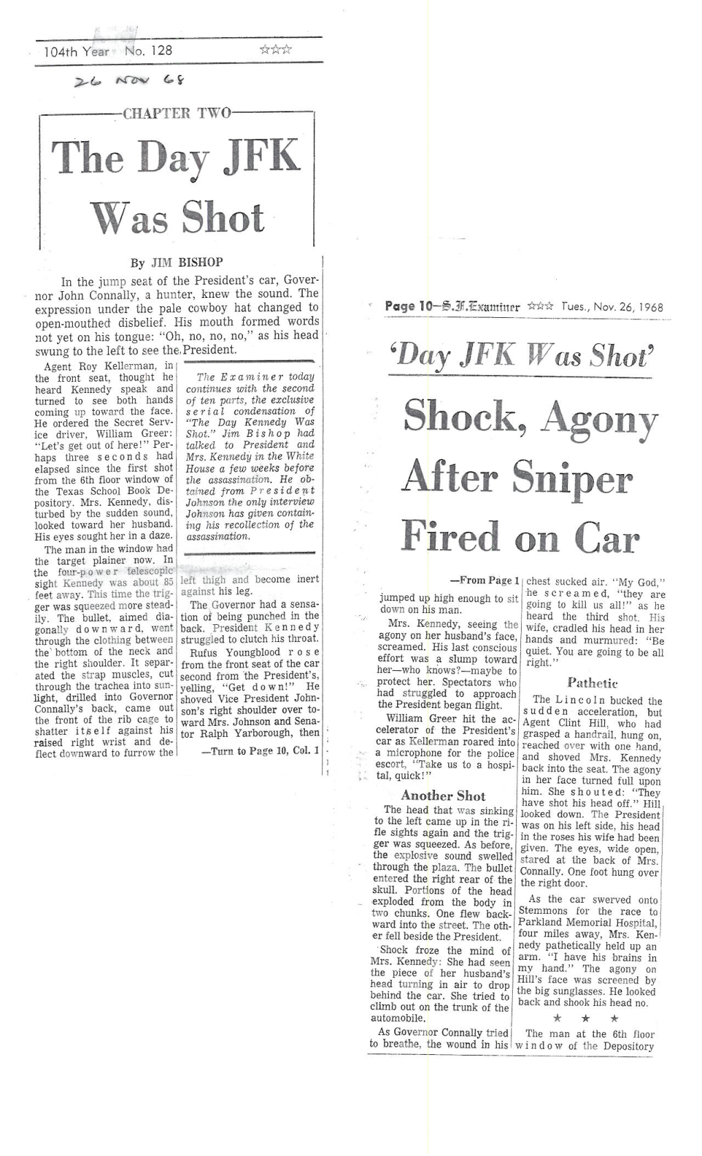 The Day JFK Was Shot Shock, Agony After Sniper Fired On