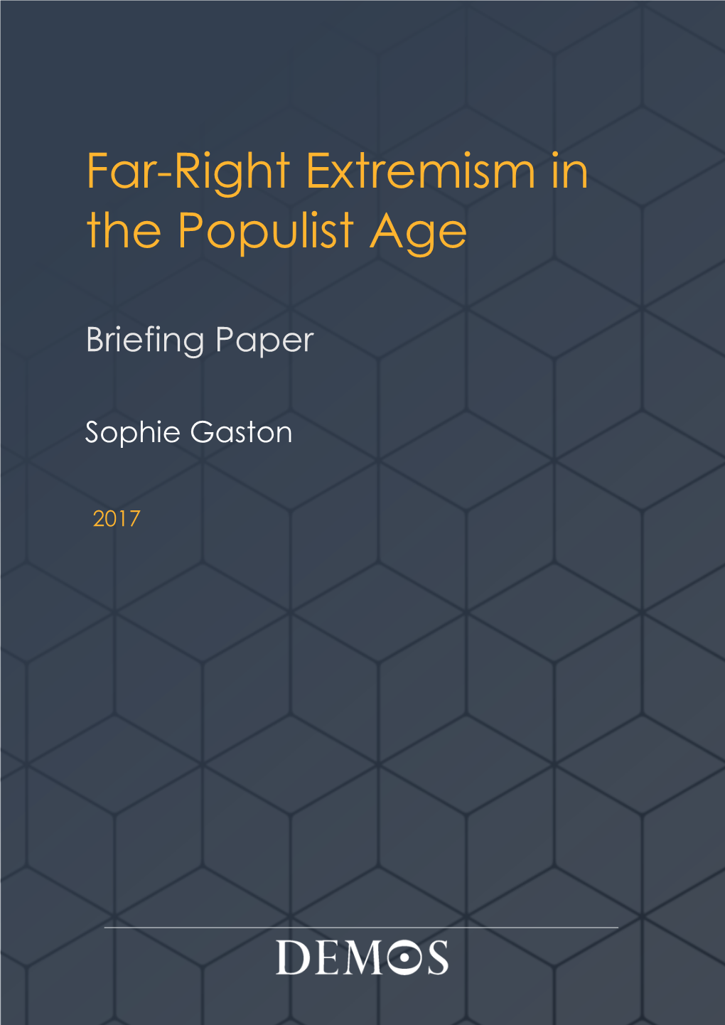 Far-Right Extremism in the Populist Age