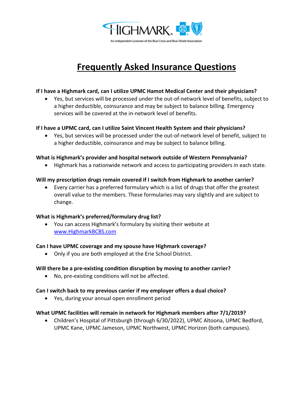 Frequently Asked Insurance Questions