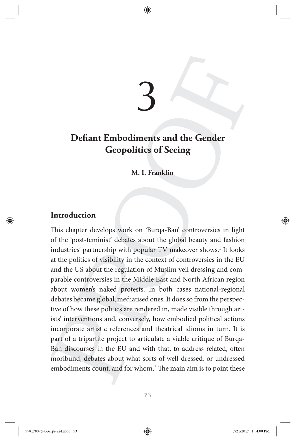 Defiant Embodiments and the Gender Geopolitics of Seeing