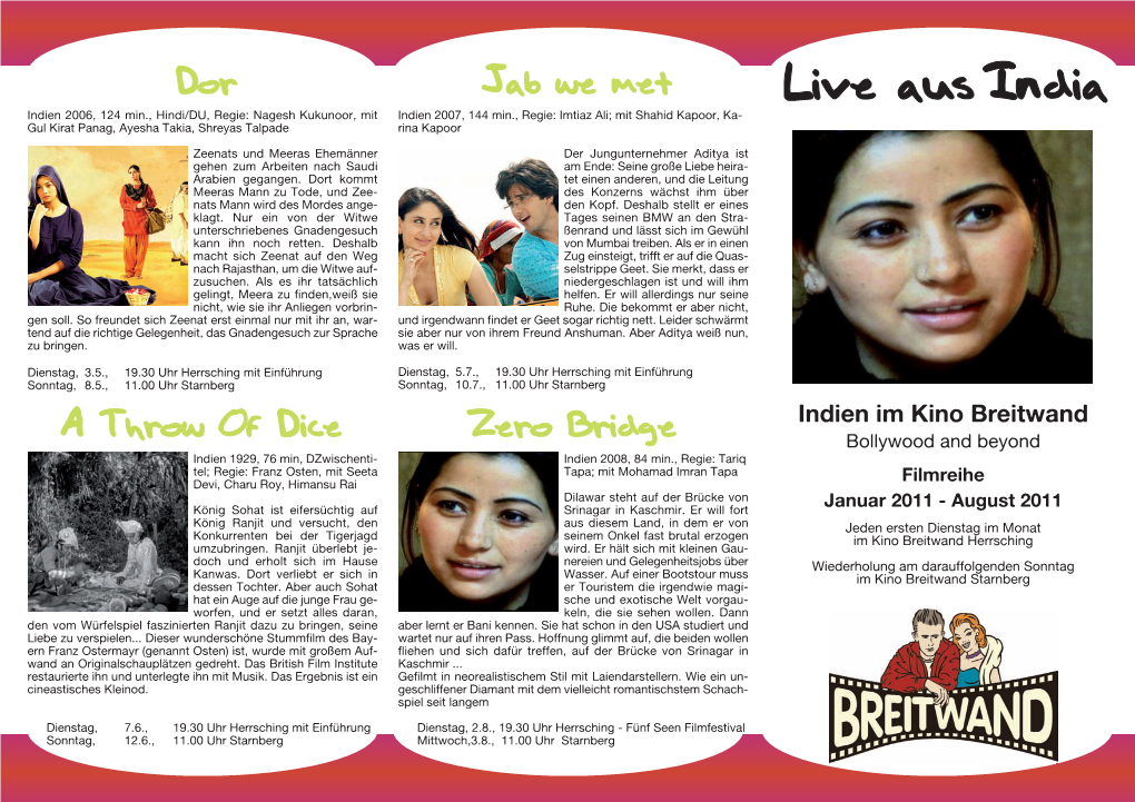 Indien Im Kino Breitwand