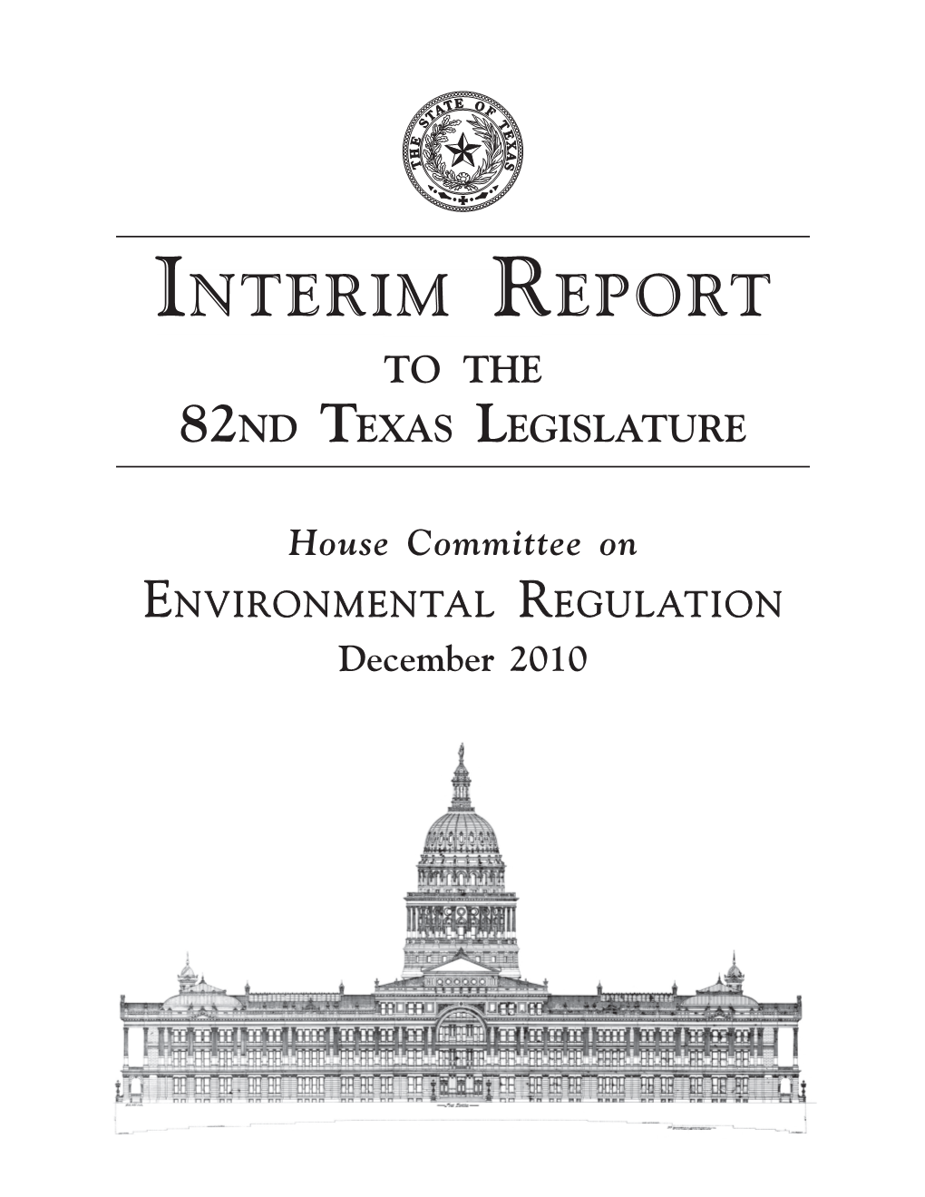 Interim Report to the 82Nd Texas Legislature