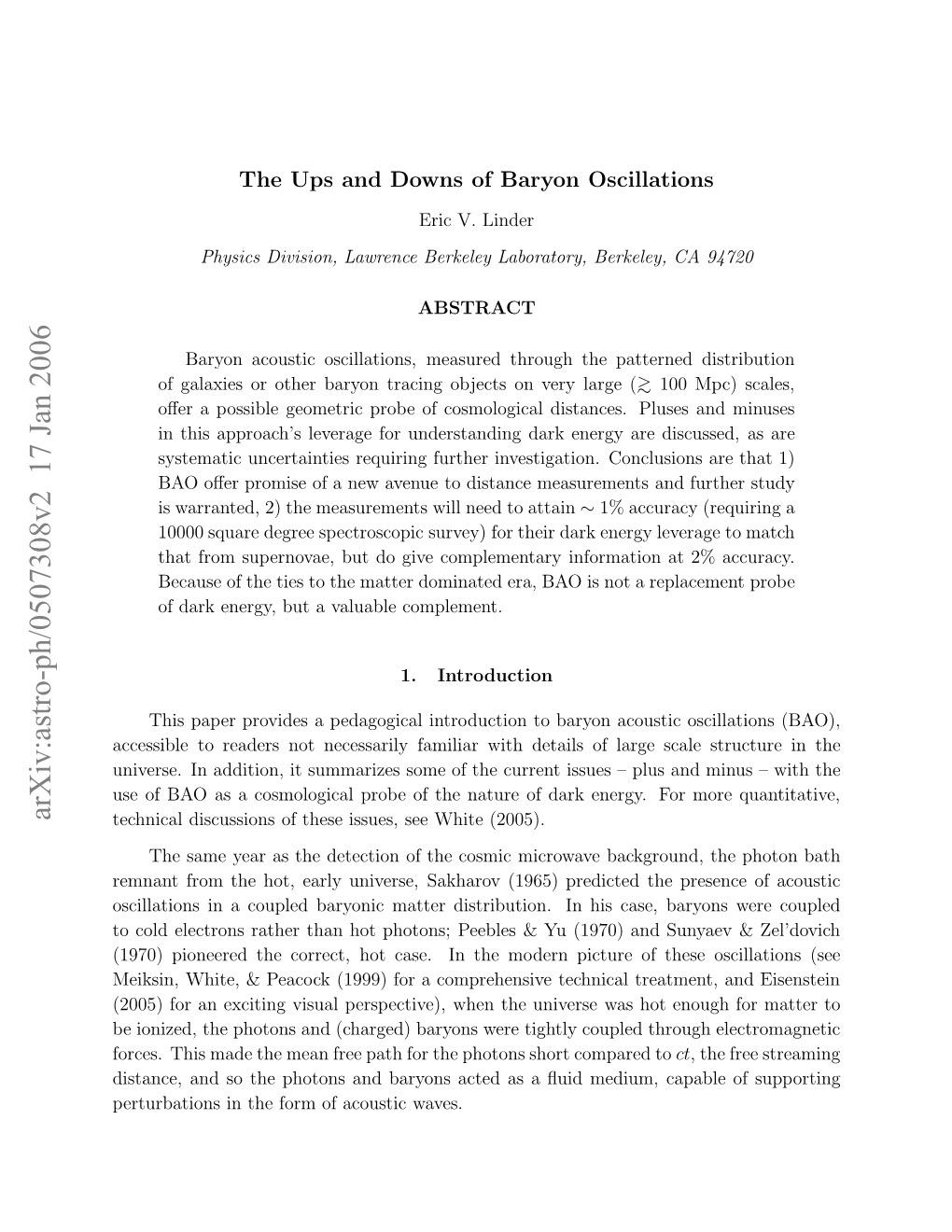 The Ups and Downs of Baryon Oscillations