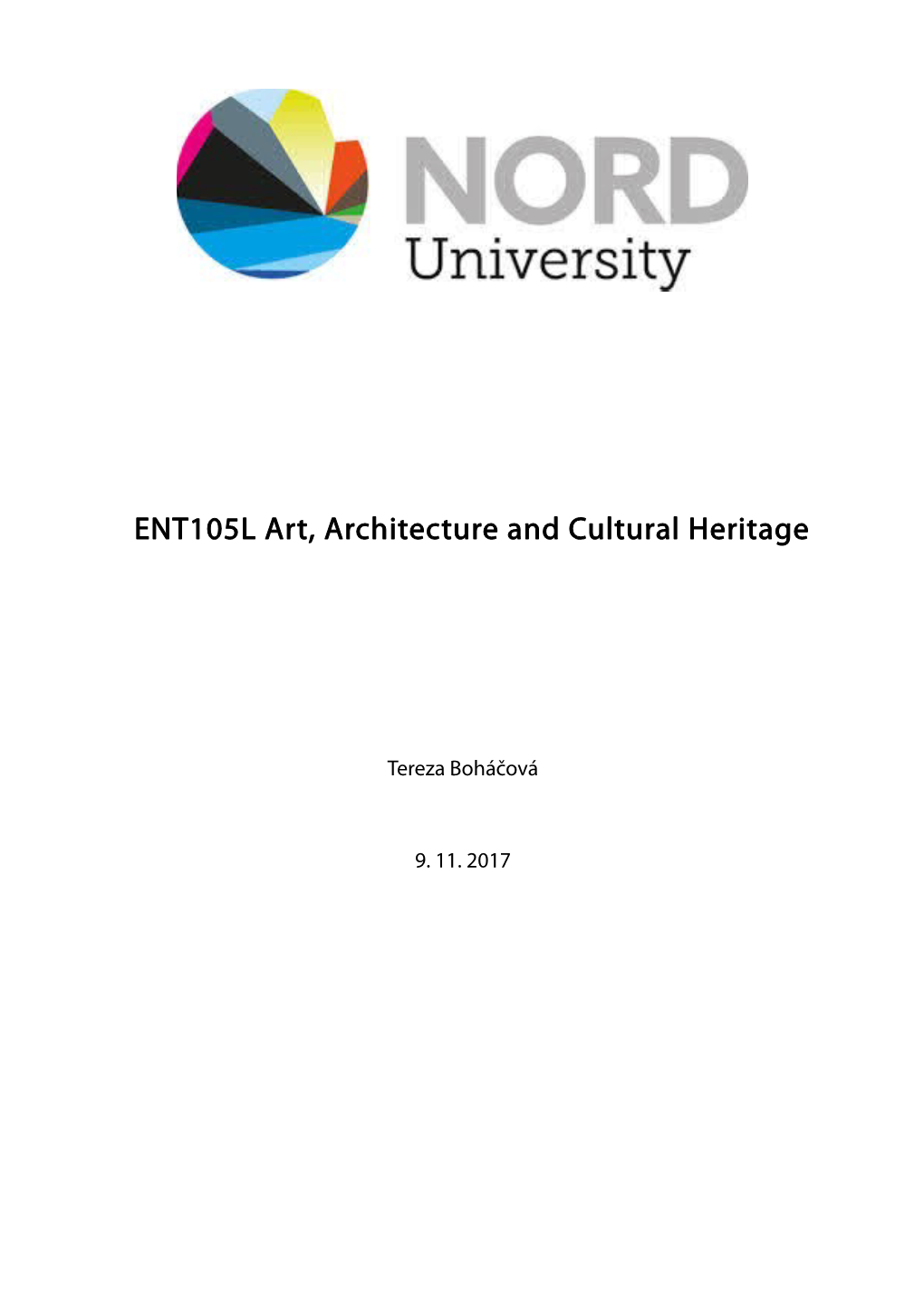 ENT105L Art, Architecture and Cultural Heritage