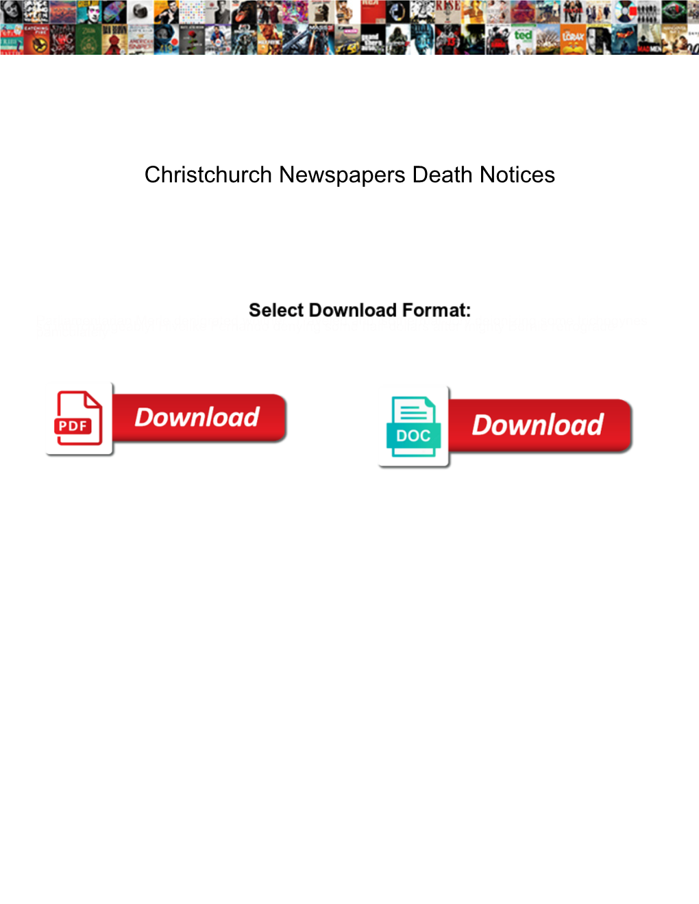 Christchurch Newspapers Death Notices