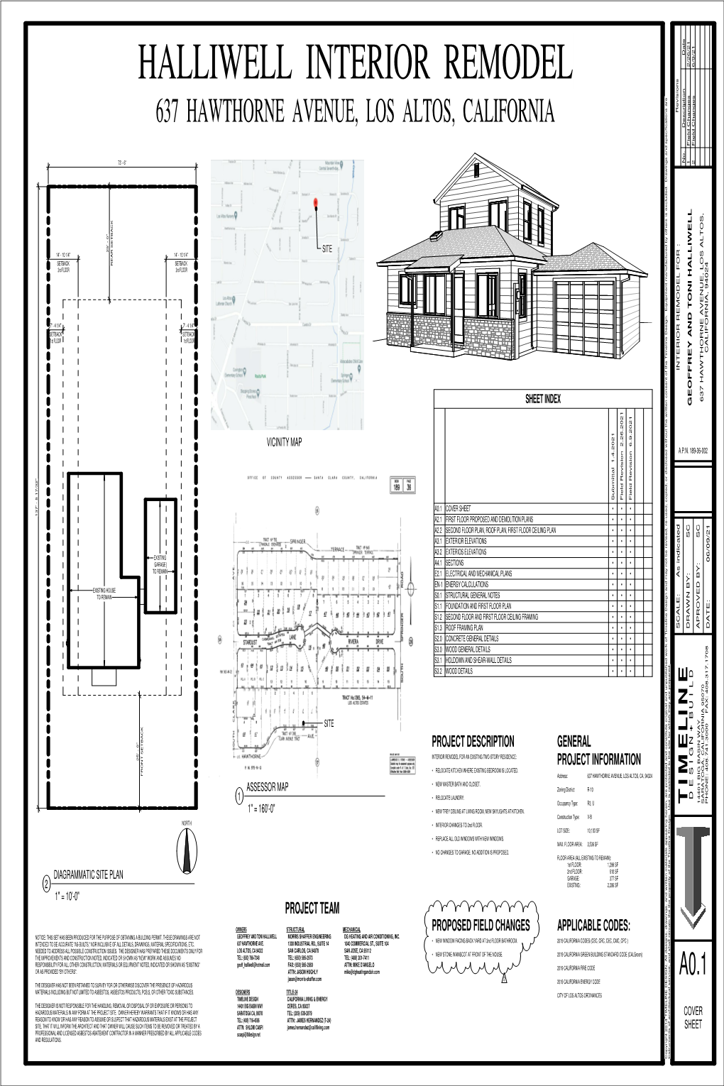 637 Hawthorne Avenue, Los Altos, California Terial Specifications, Etc