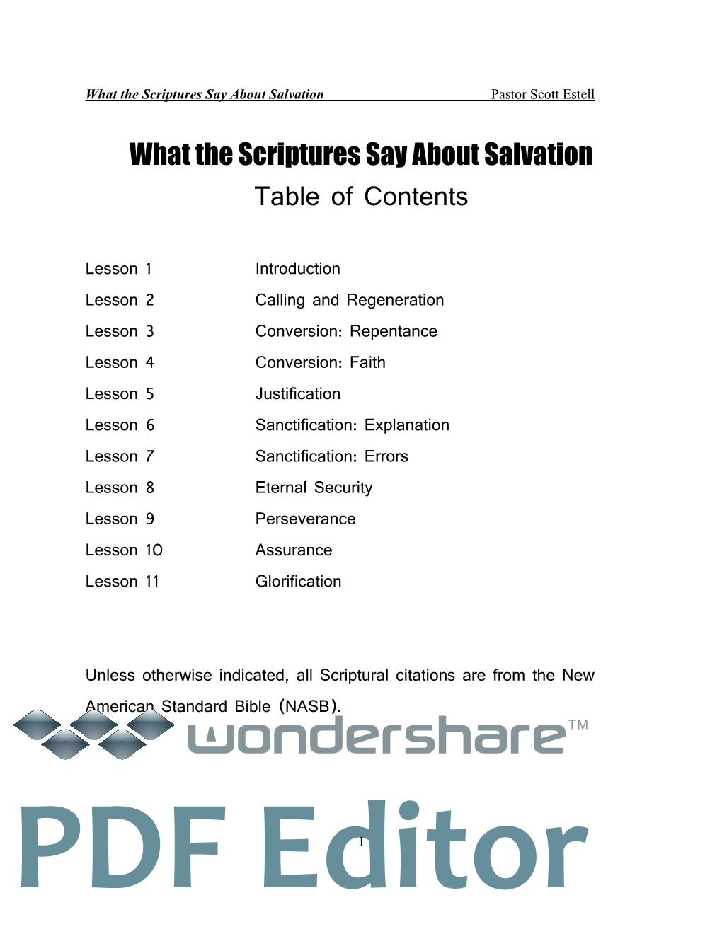 Salvation Series