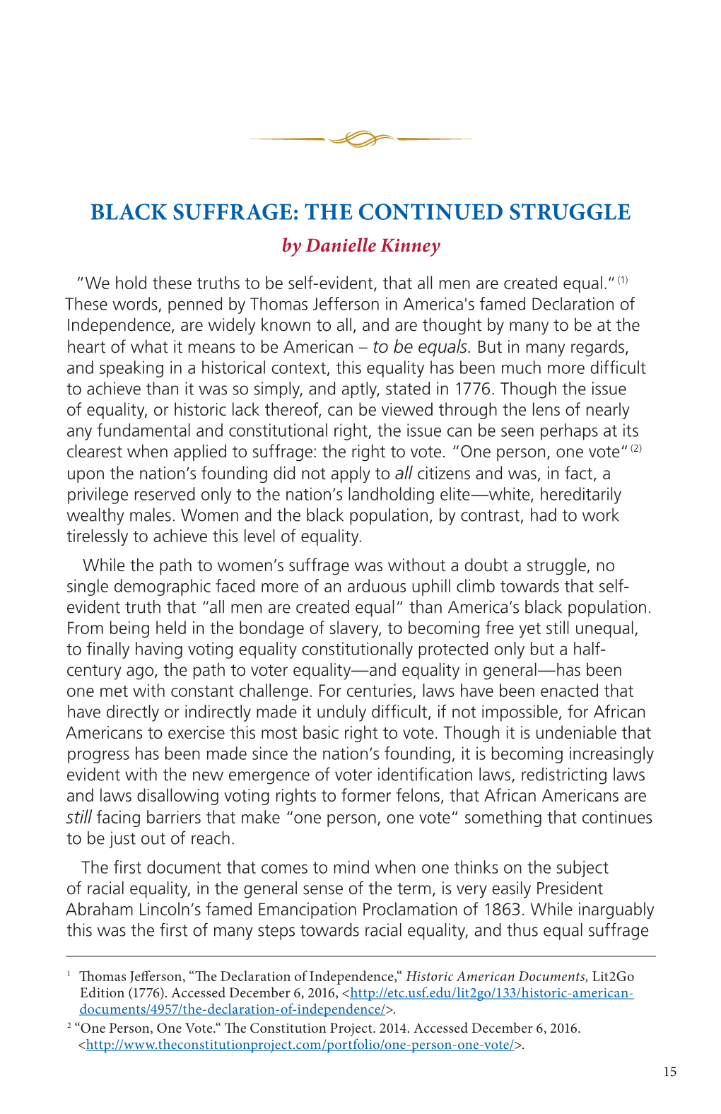 Black Suffrage