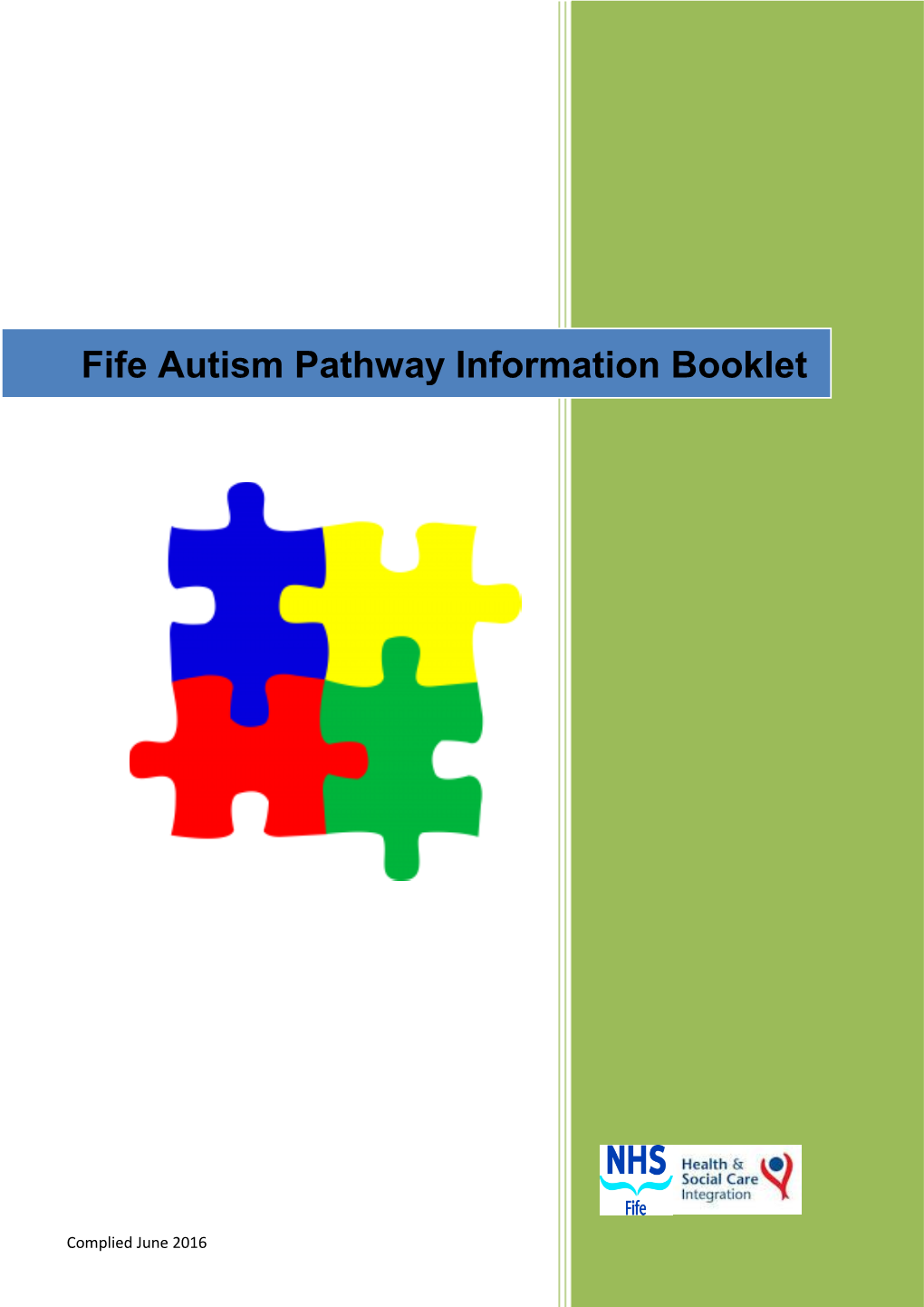 Fife Autism Pathway Information Booklet