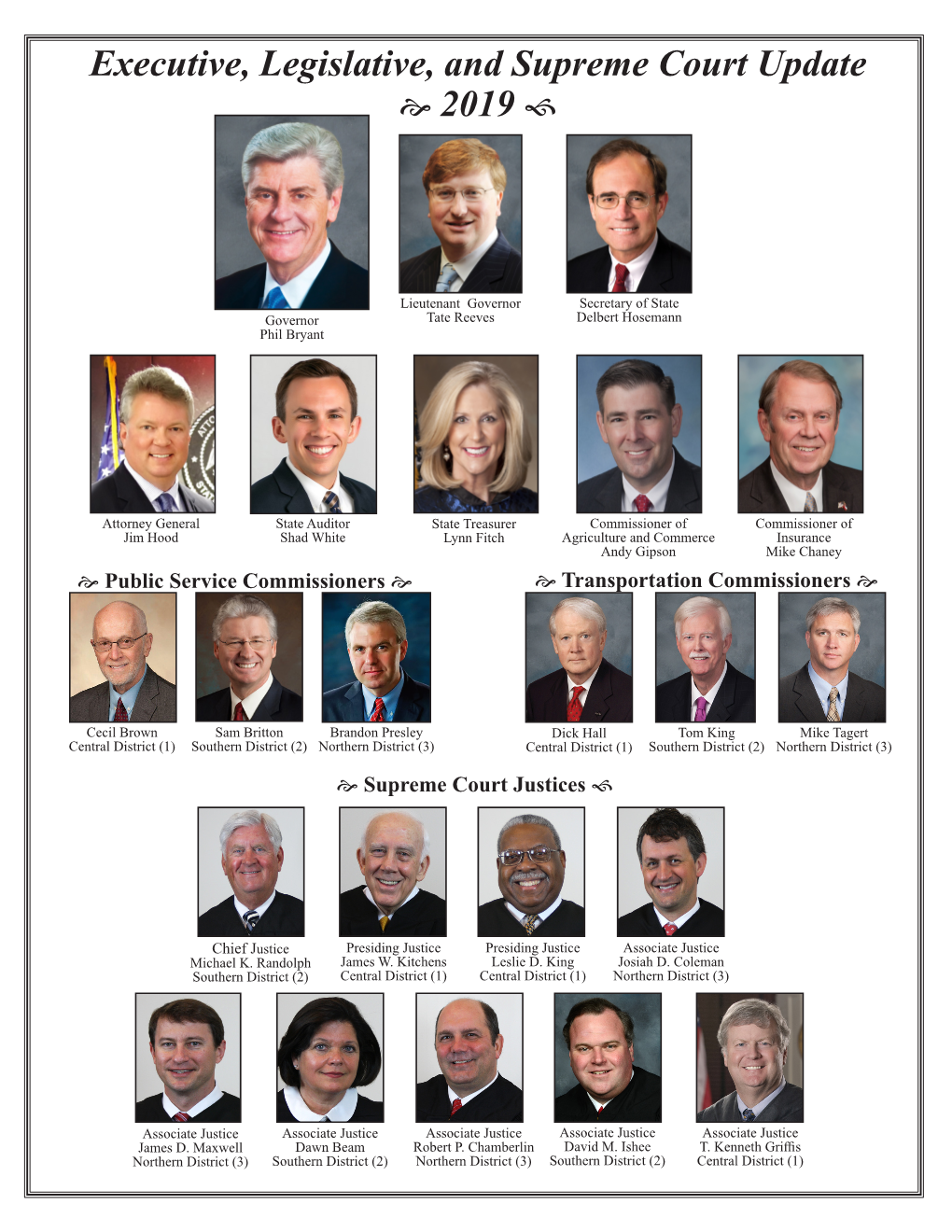 Executive, Legislative, and Supreme Court Update E 2019 F