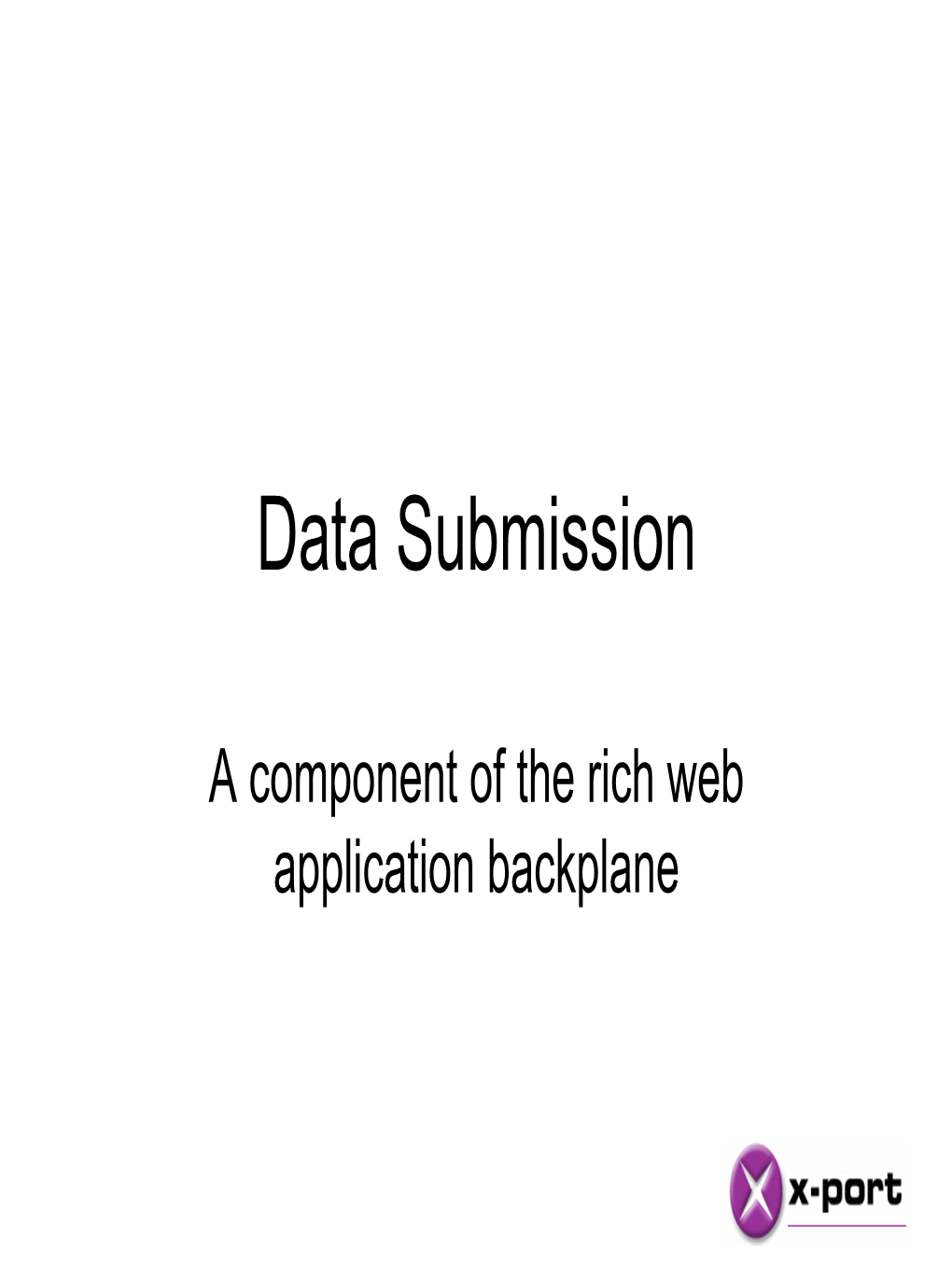 Data Submission