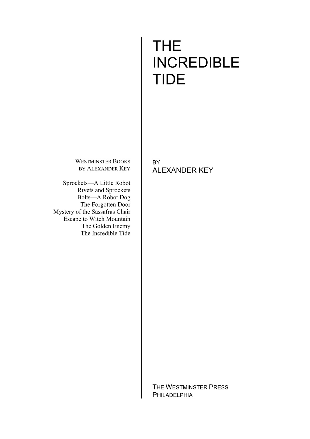 The Incredible Tide