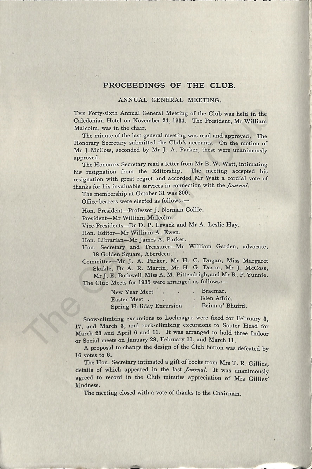 The Cairngorm Club Journal 076, 1935