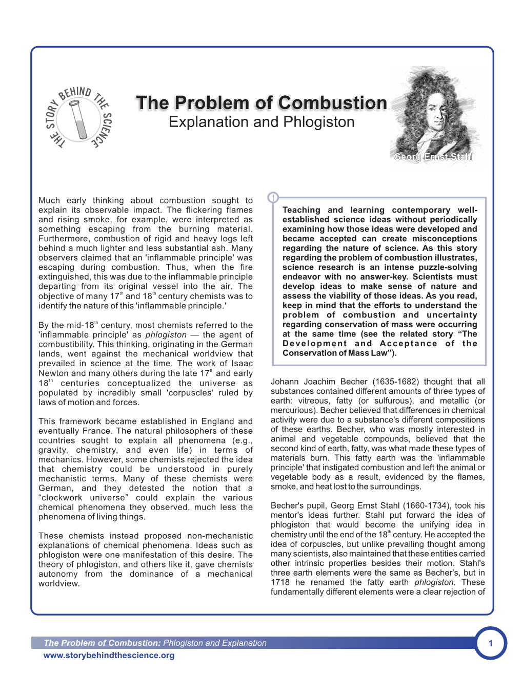 The Problem of Combustion S