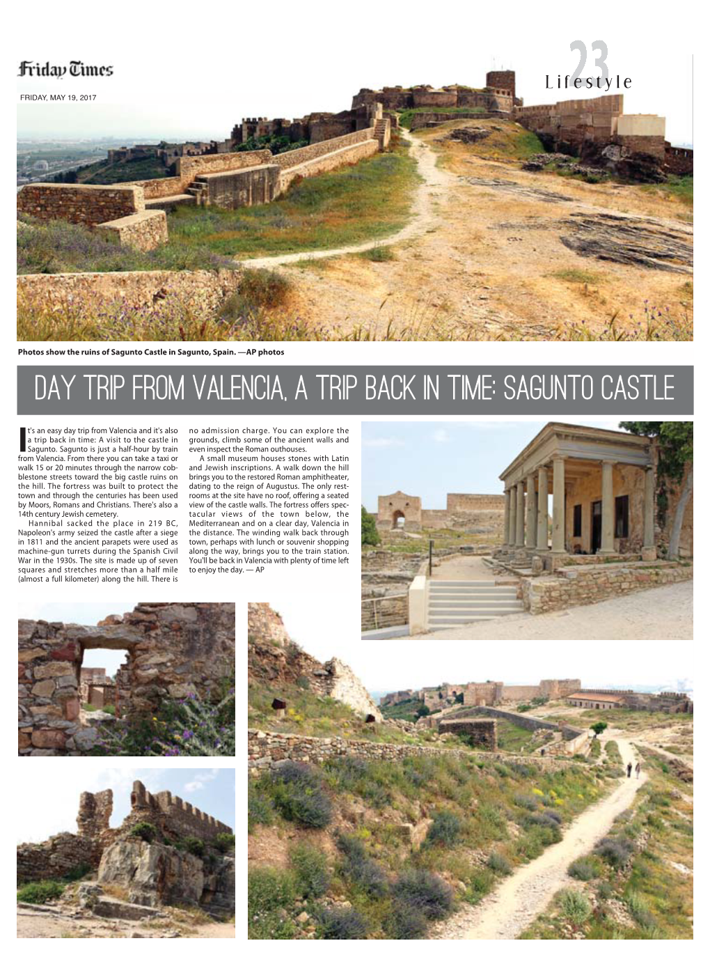 Sagunto Castle in Sagunto, Spain