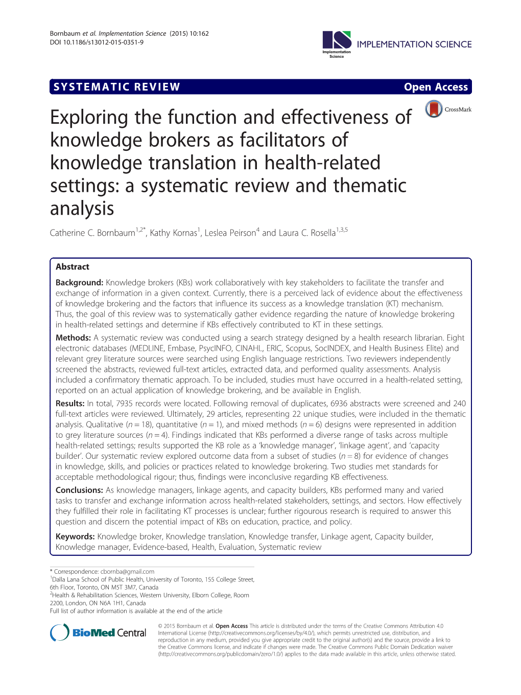 Exploring the Function and Effectiveness of Knowledge Brokers