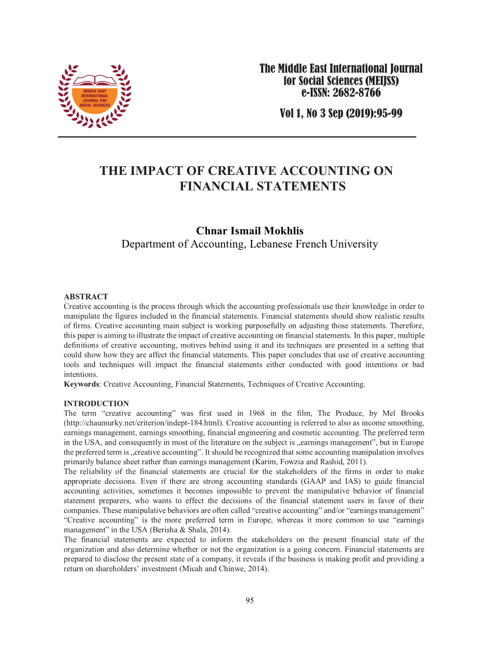 The Impact of Creative Accounting on Financial Statements