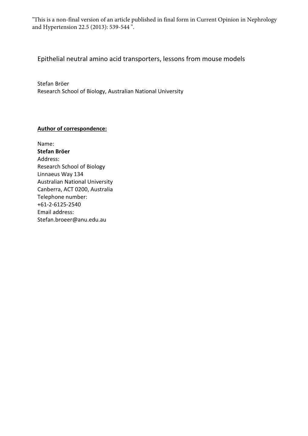 Neutral Amino Acids in the Urine [5-7]