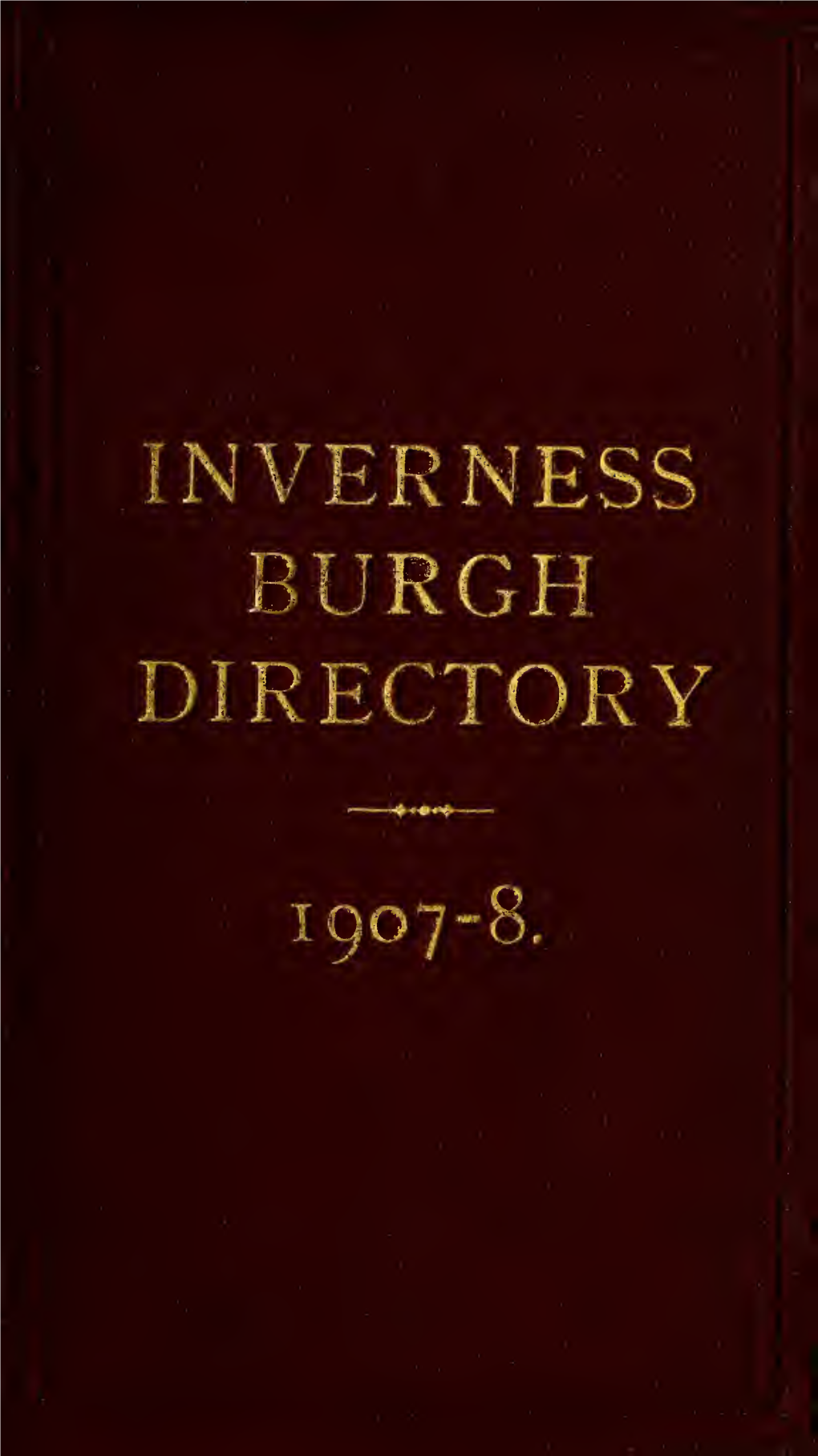 Inverness Burgh Directory