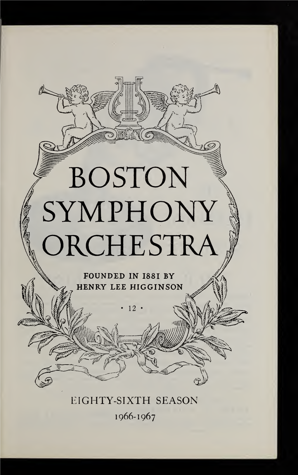 Boston Symphony Orchestra Concert Programs, Season 86, 1966