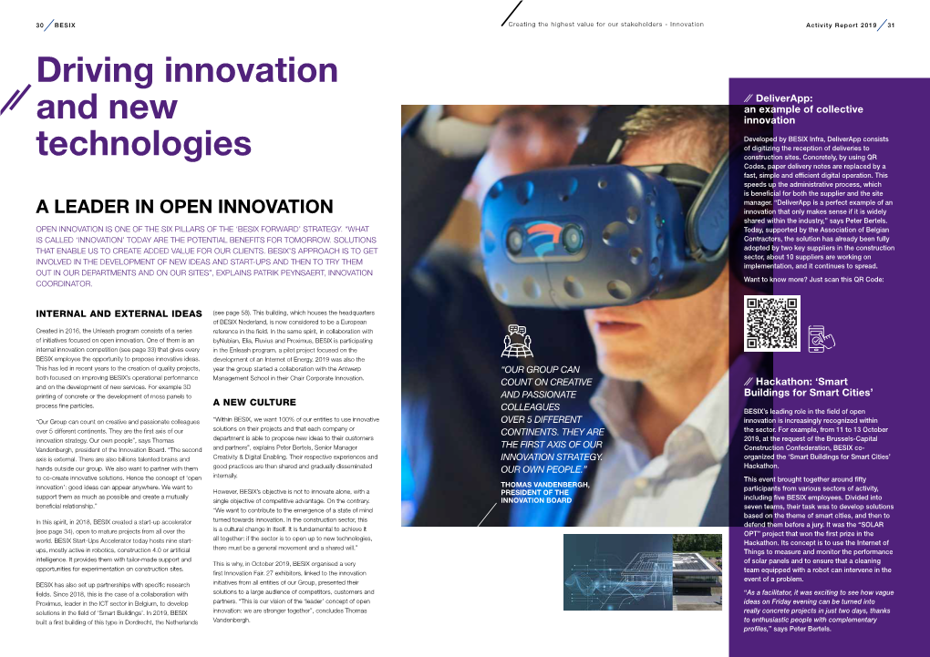 Driving Innovation and New Technologies