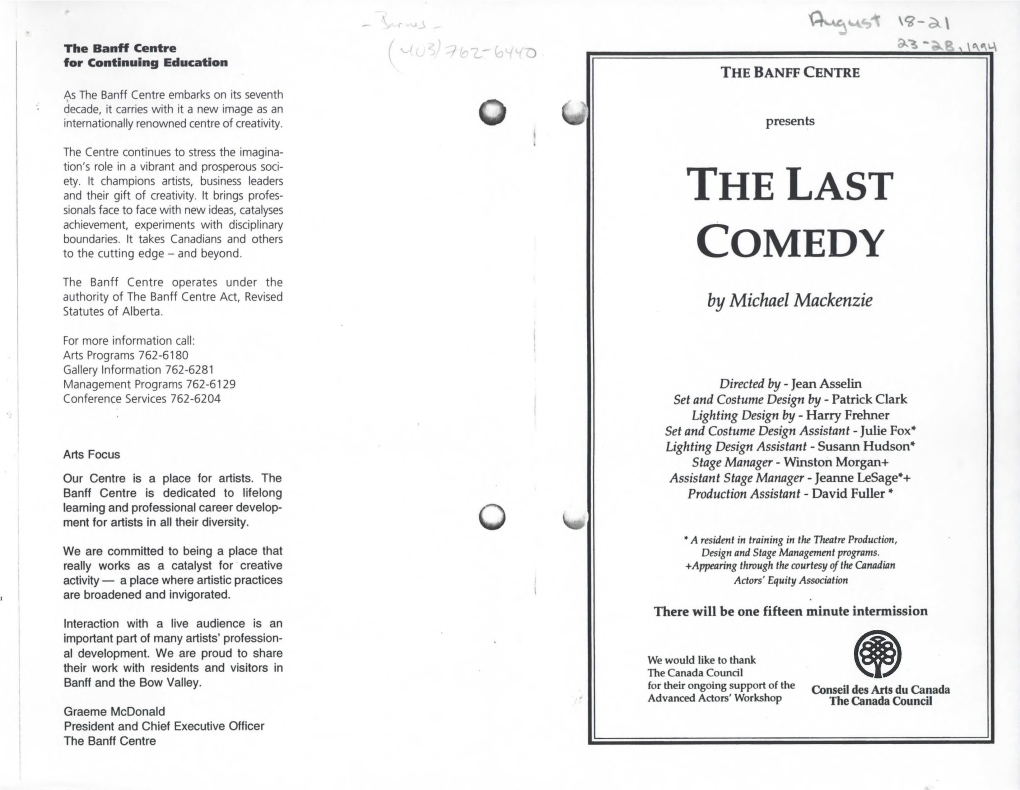 The Last Comedy