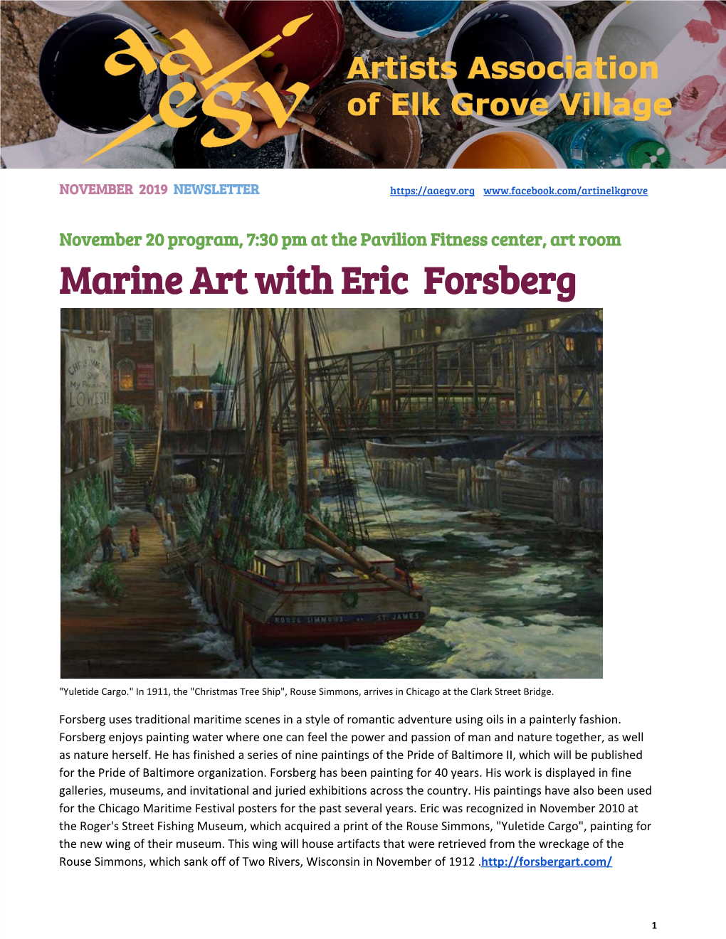 Marine Art with Eric Forsberg