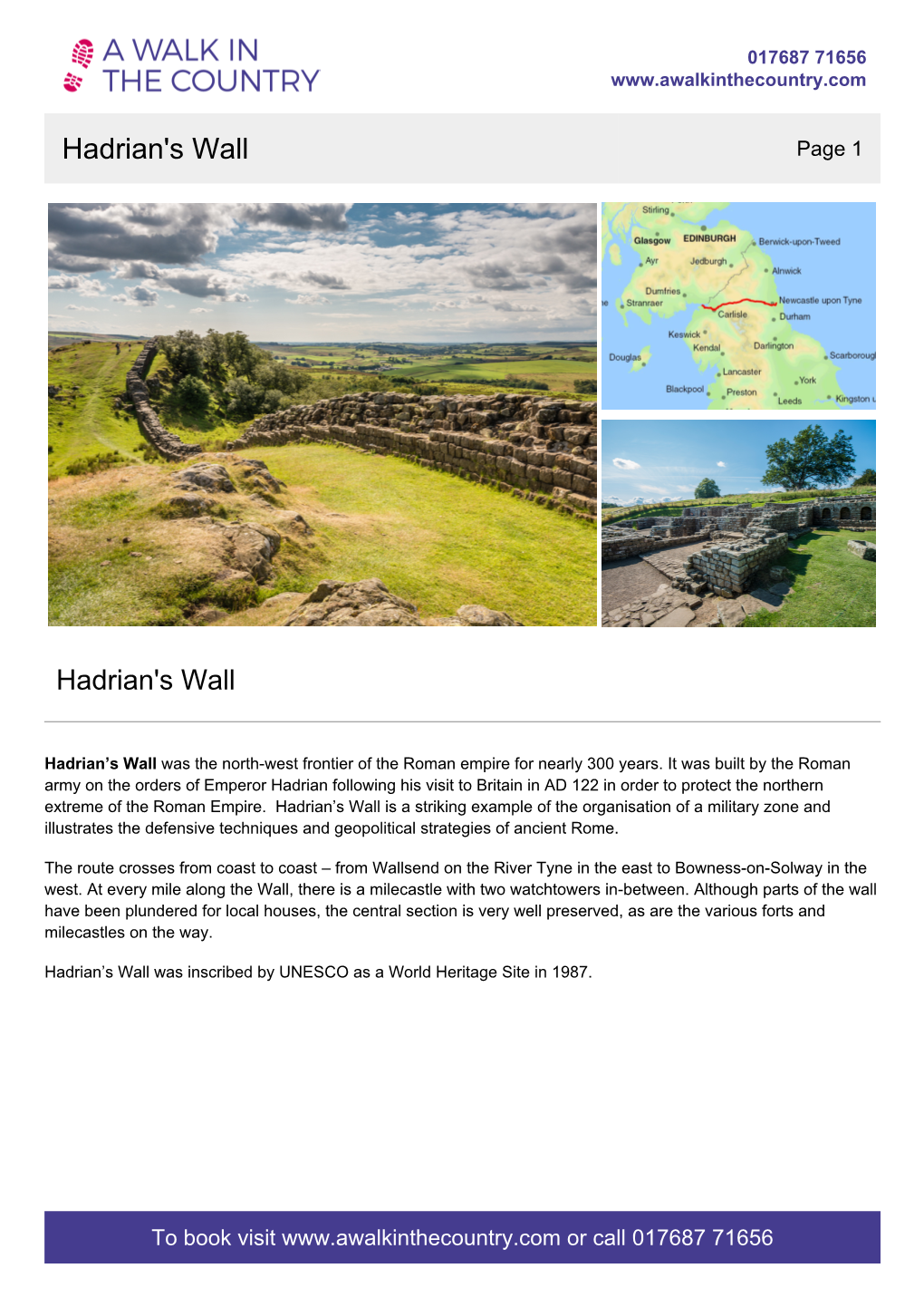 Hadrian's Wall Page 1