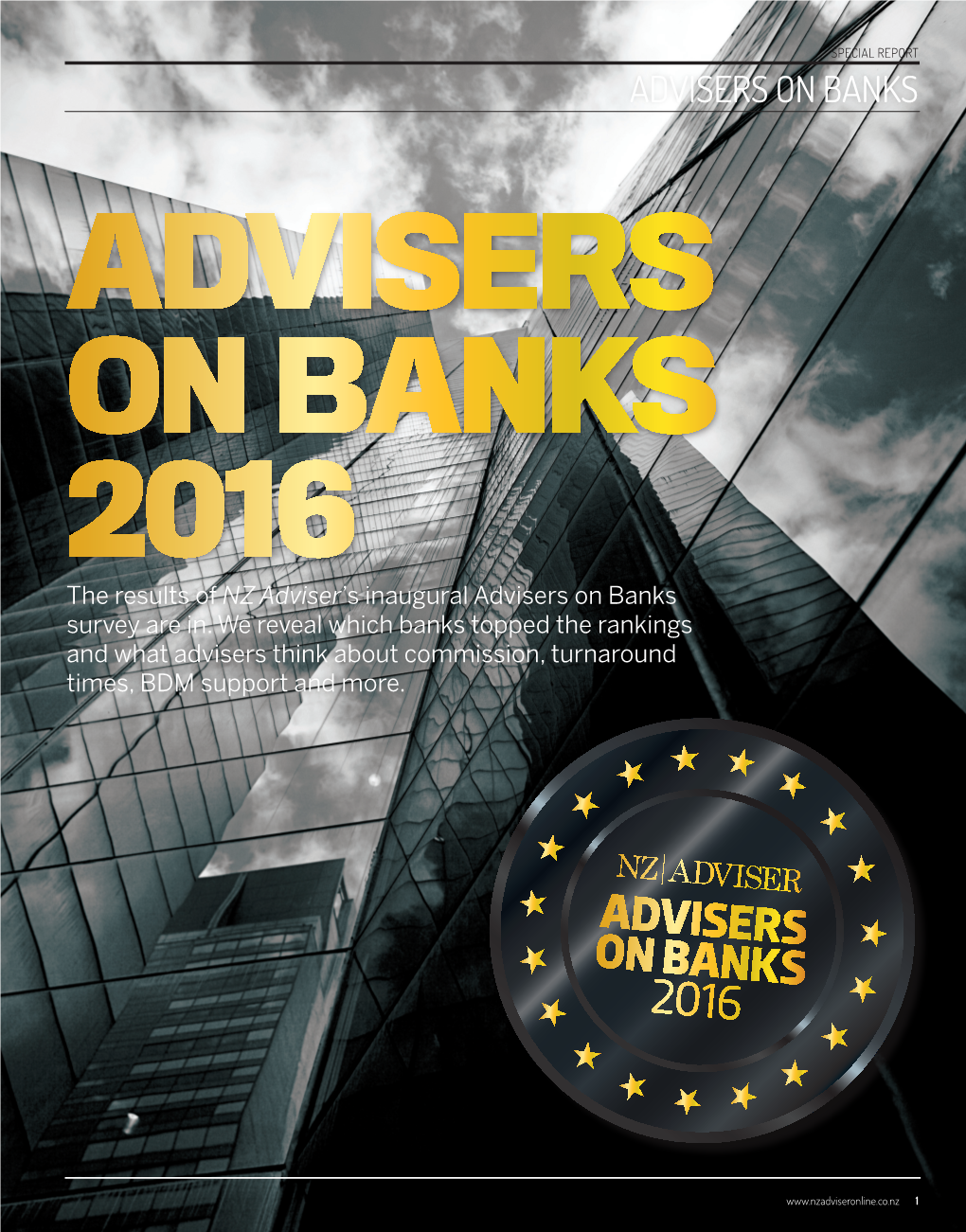 ADVISERS on BANKS ADVISERS on BANKS 2016 the Results of NZ Adviser’S Inaugural Advisers on Banks Survey Are In